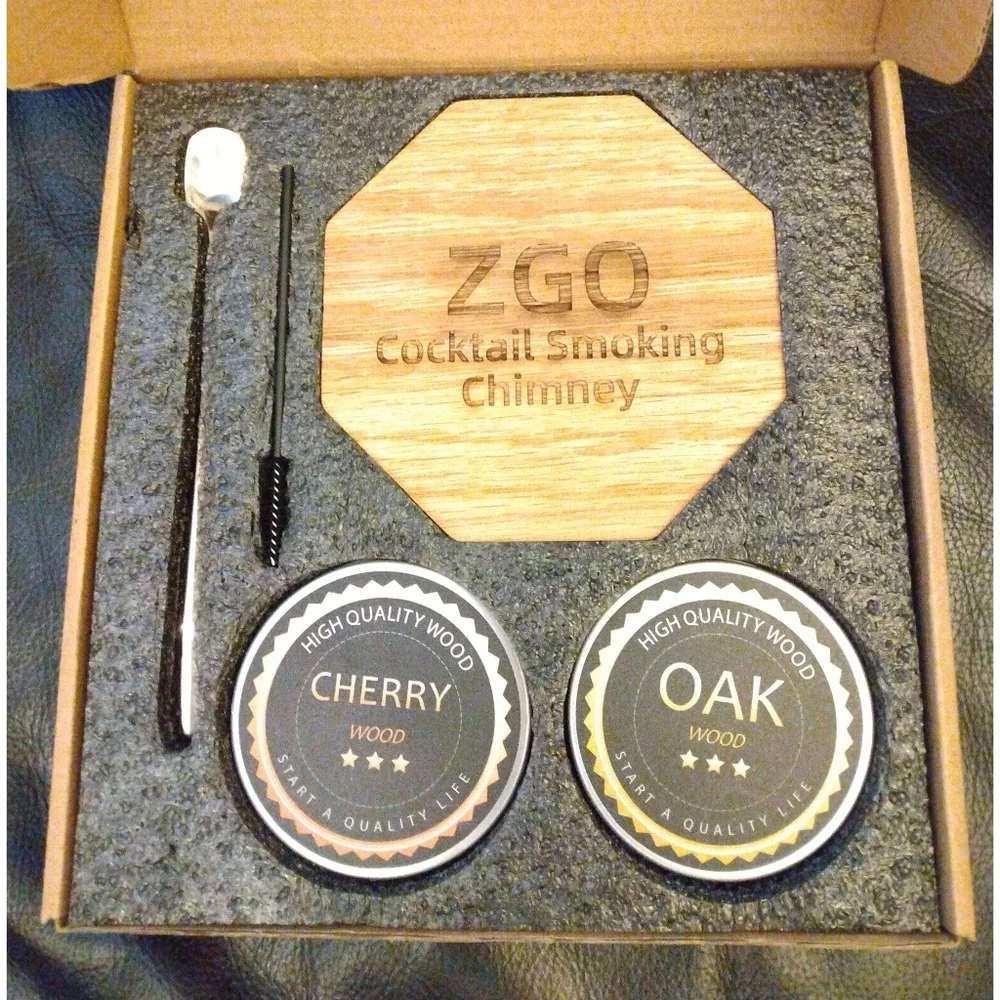 Men's Cocktail Smoker Kit for Cocktails Wine Whiskey Bourbon